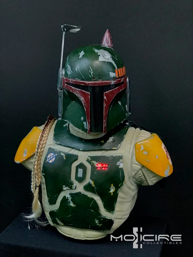 Busto Boba Fett life size escala real 1:1.