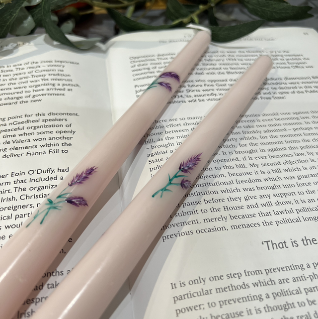 Hand painted lavender / handmade in Ireland 