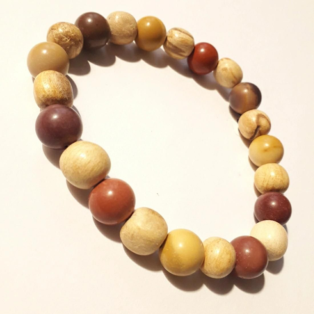 Mookaite Jasper &amp; Palo Santo Bracelet 