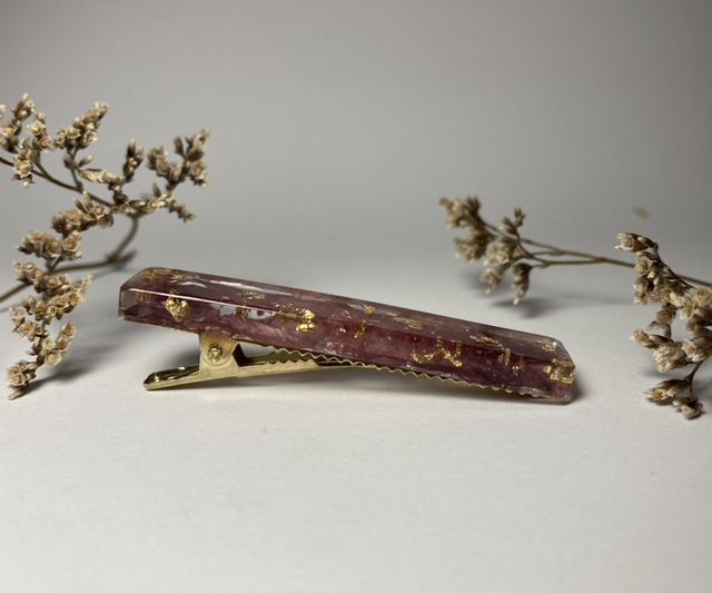 Barrette simple Coquelicot