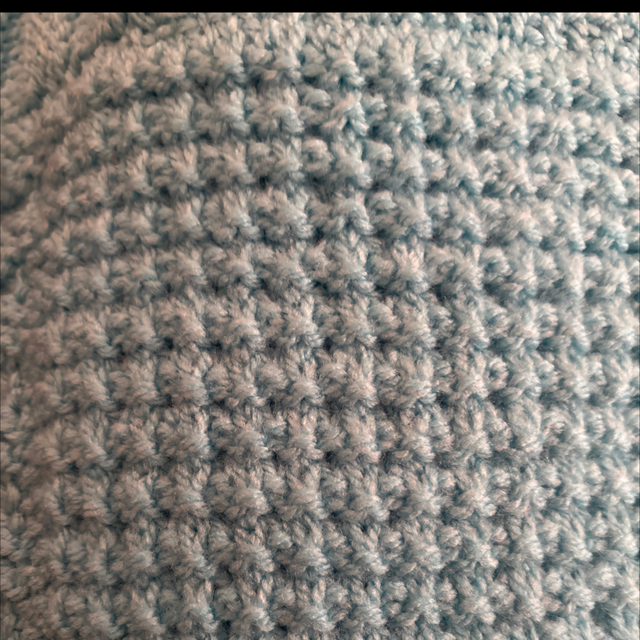 Blue car seat blanket 