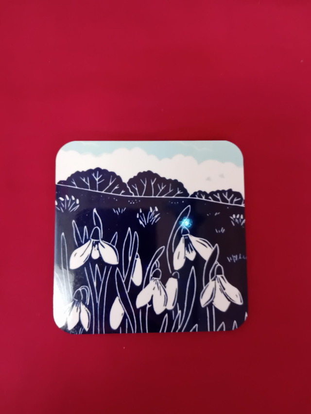 089 - Snowdrop coasters - Jo Biggadike