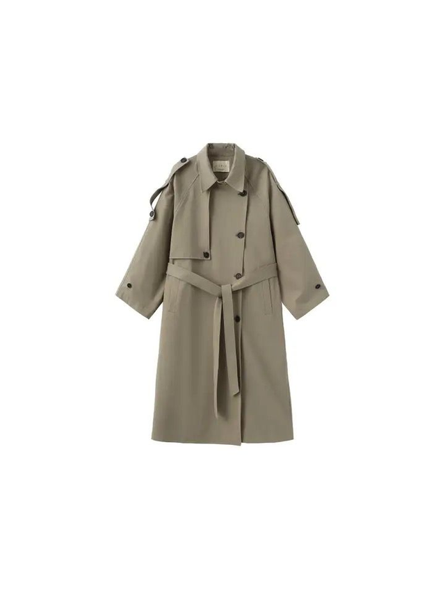 100% Cotton Mid Length Trench Coat