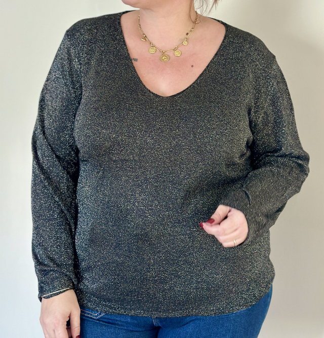 Pull fin pailleté 