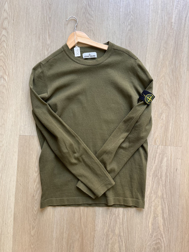 Stone Island Sweater Olive Size L - PRE-OWNED