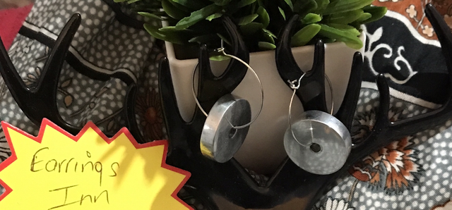 Silver Colour Hoop Earrings- SHE03