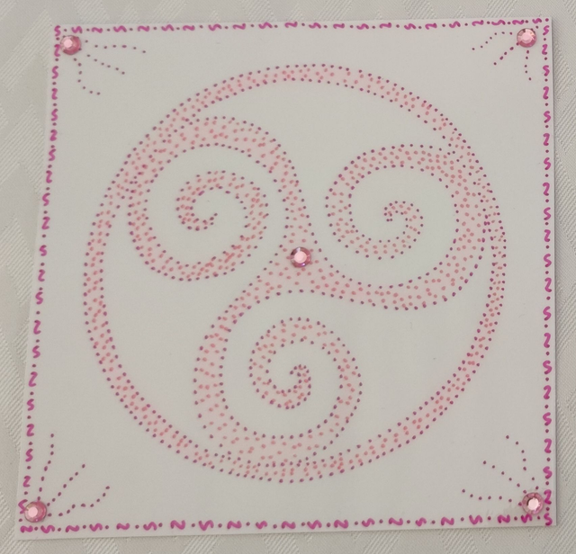 Dessin Triskel rose - Cycles - Protection