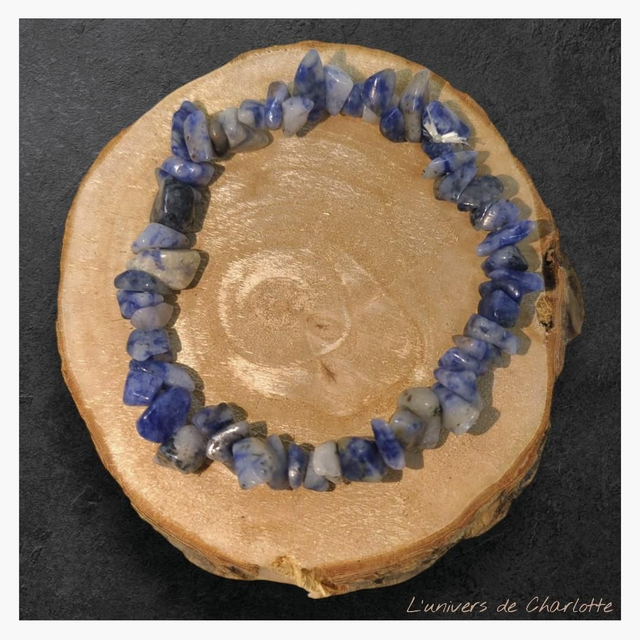 Bracelet "Sodalite" baroque BR-216