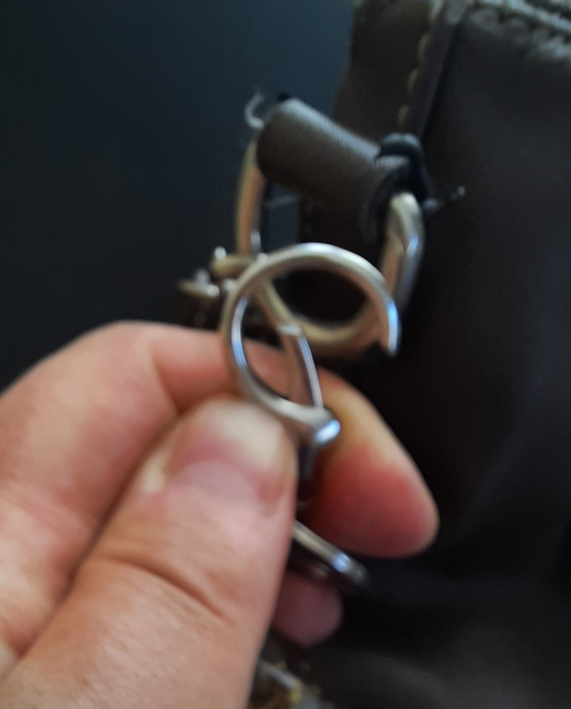 Bijou de Sac Orgonite rond Améthyste / Labradorite