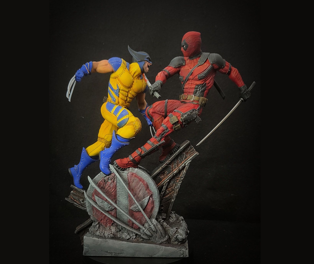 DEADPOOL diorama 1/10e PEINT [EN STOCK]