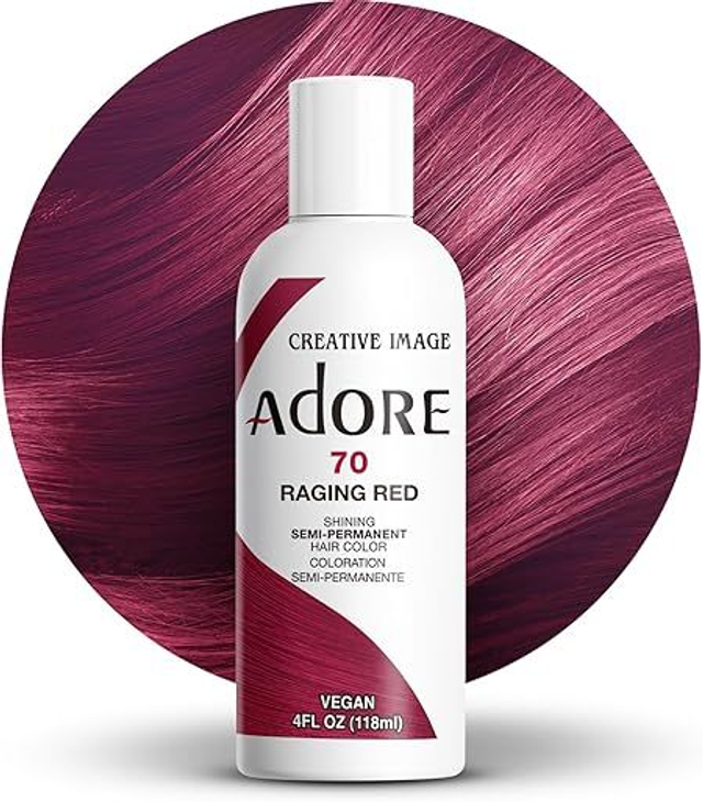 Adore Shining Semi-Permanent Hair Colour 118 ml (70 Raging Red)