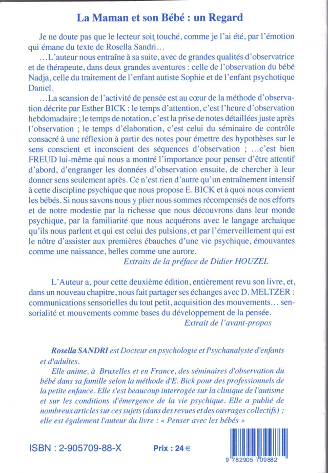 La maman et son bébé : un regard de Rosella Sandri