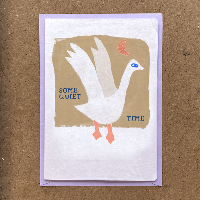 Quiet Time greeting card