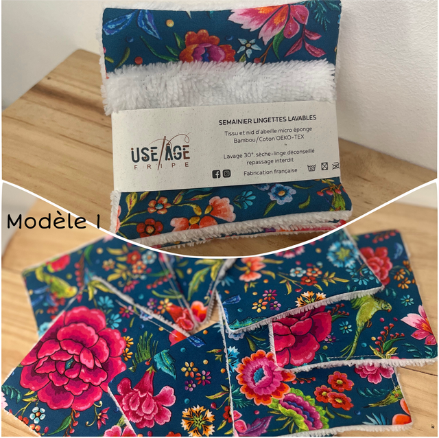 Semainier de lingettes démaquillantes – édition colorée &amp; toute douce