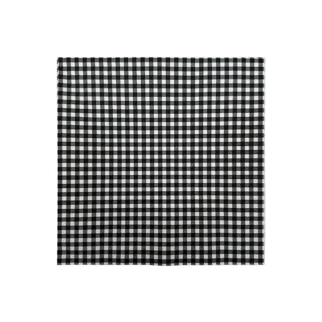 serviette papier vichy noir