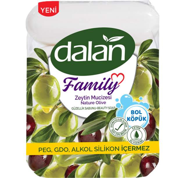DALAN Family Mydło w Kostkach Oliwkowy Cud 75gx4=300g