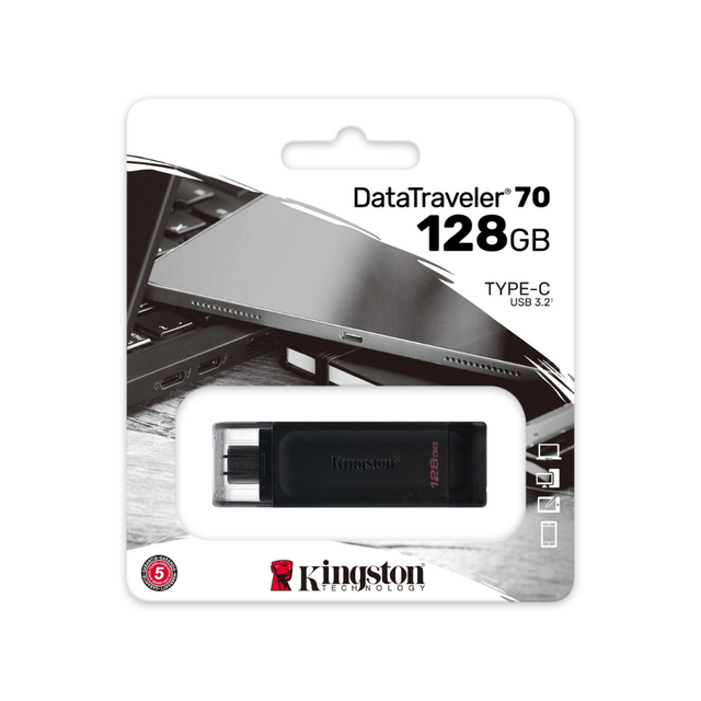 Kingston USB Flash Drive DataTraveler 70 128 GB