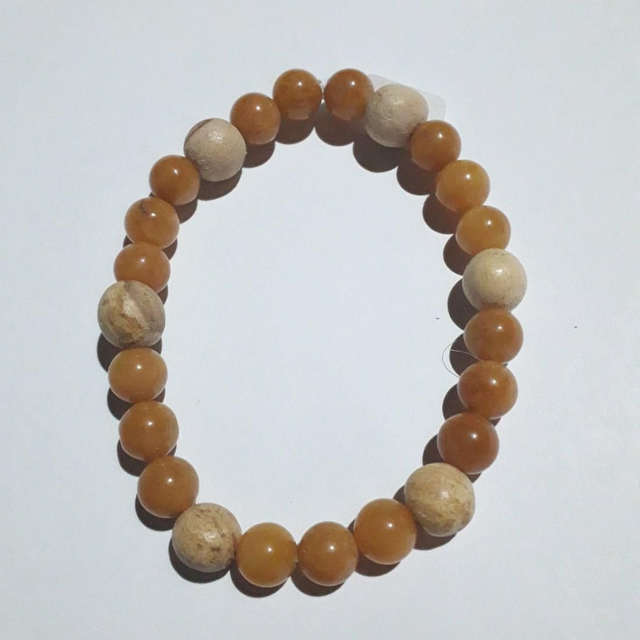 Orange Aventurine Palo Santo Bracelet