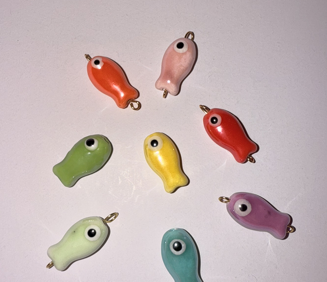 Poissons en céramique 