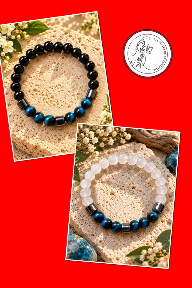  DUO DE BRACELETS ASSORTIS FEMME &amp; HOMME 