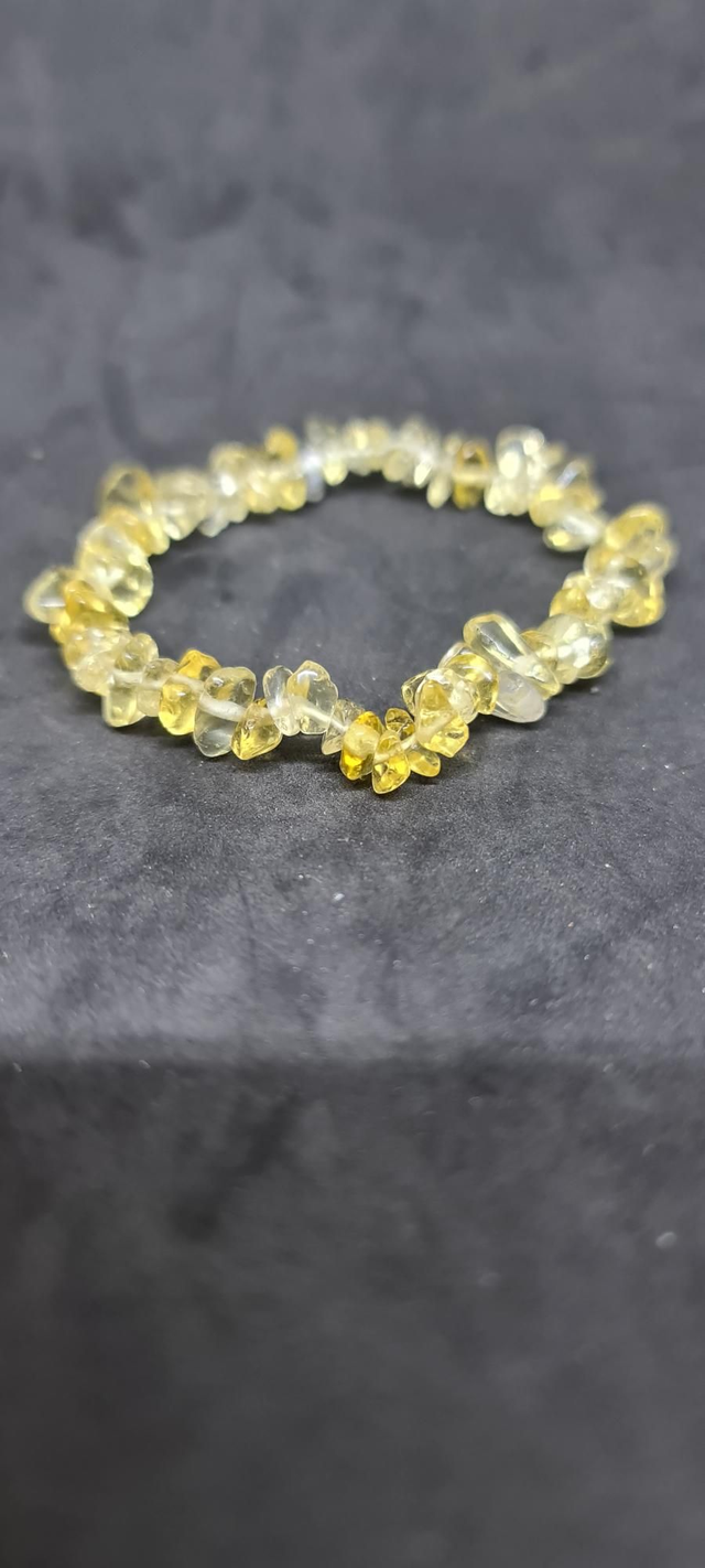 Bracelet chips citrine 