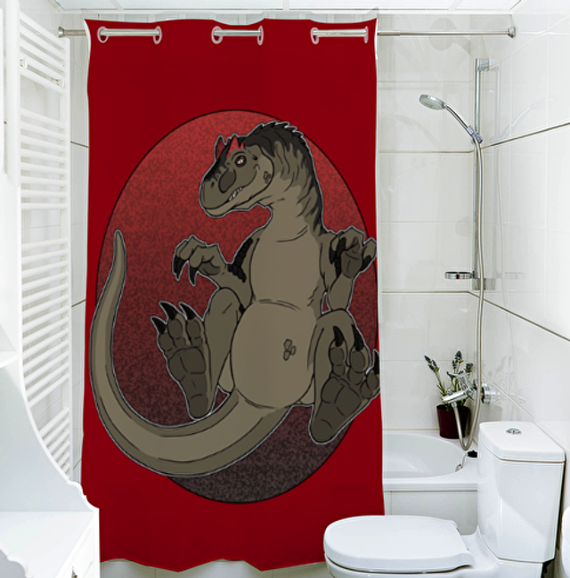 Allosaurus Duschvorhang 140cm x 200cm