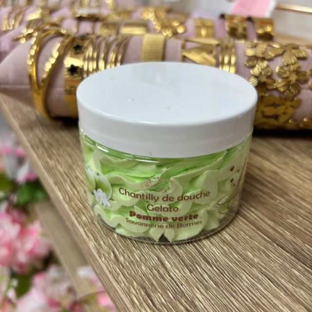 Chantilly de douche pomme verte 