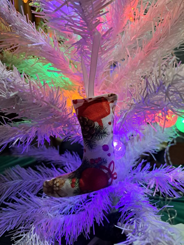 Déco de sapin botte