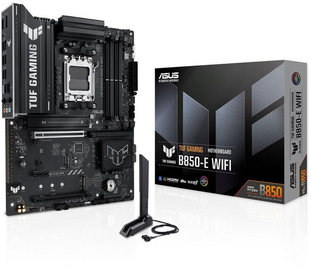 02.2.0107 – Scheda Madre ASUS TUF GAMING B850‑E WIFI – ATX mid‑range nera con WiFi 7 per Ryzen 7000/8000/9000