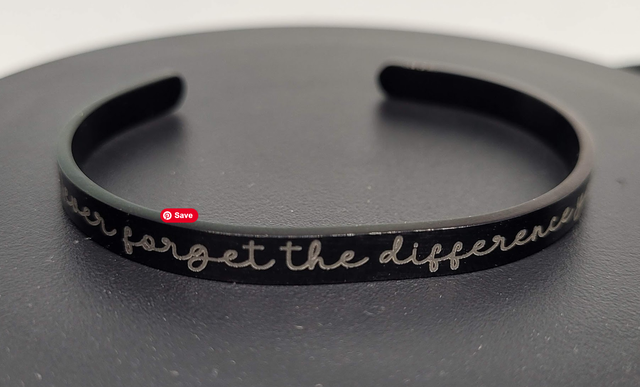 Armband met gegraveerde tekst
