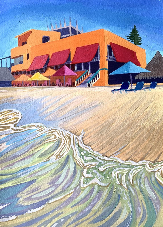 Mexico Bucerias Nayarit beach - original painting 