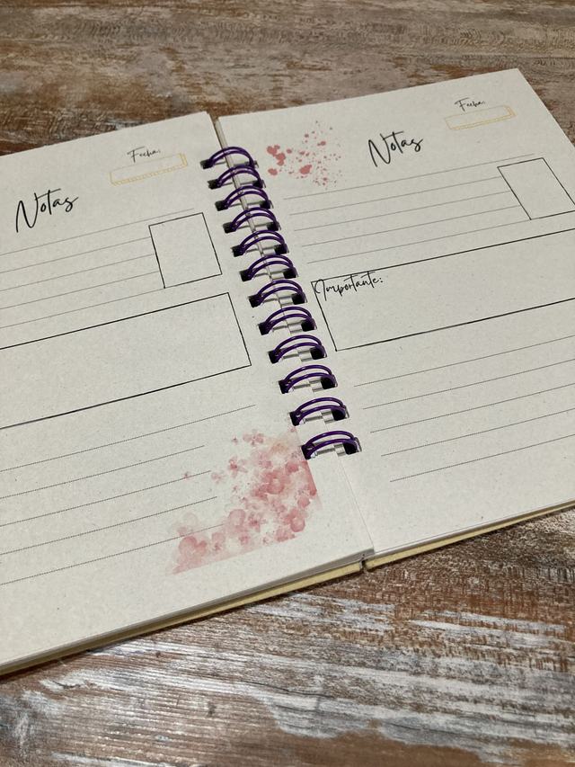 Planner A5 frase éxito