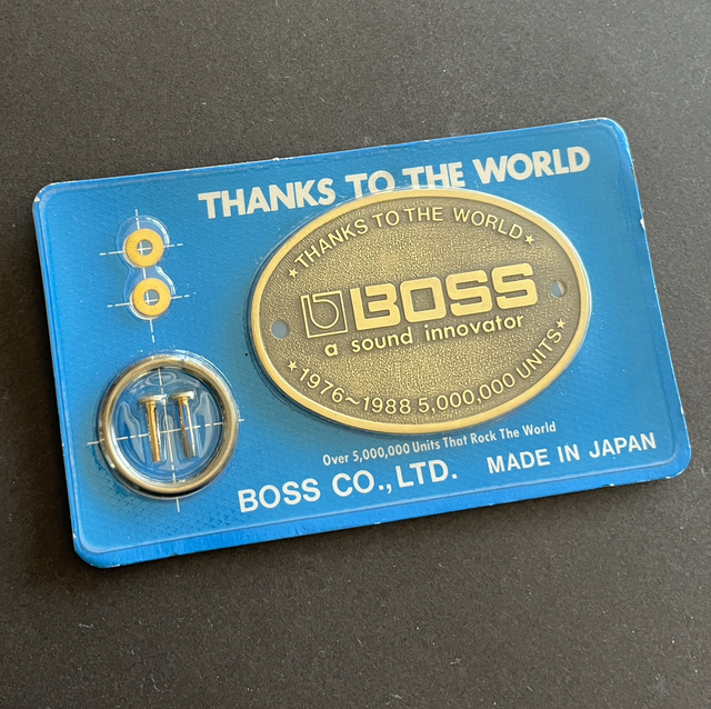 RARE 1976-1988 Boss 5 Million DEALER Exclusive (NOS SEALED) Badge Plaque Sign (Metal Copper Bronze)