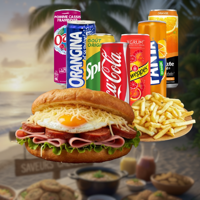 Menu Bokit B1 Complet : Œuf, Jambon de Poulet, Saucisse de Volaille, Fromage