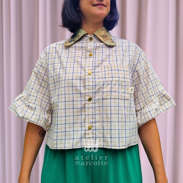 Chemise upcyclée Artémis – Taille M/L