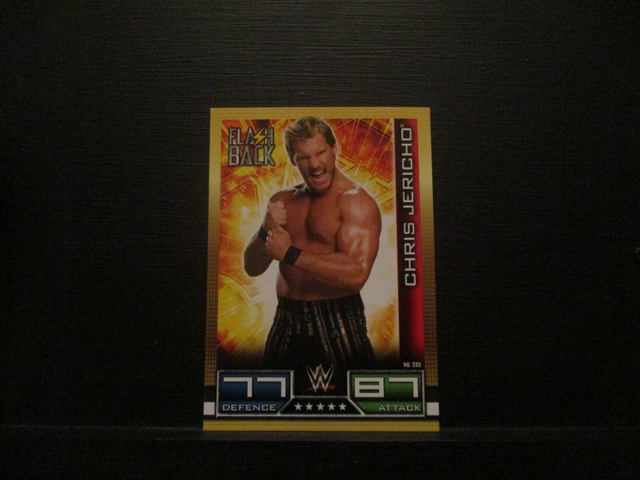 Chris Jericho - Flash Back Slam Attax 10th Edition Original Trading Card #333