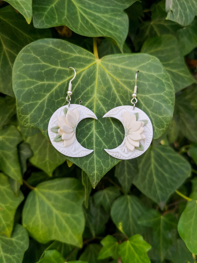 Collection Florale Aube Eternelle - Boucles d&#039;oreilles Blandine