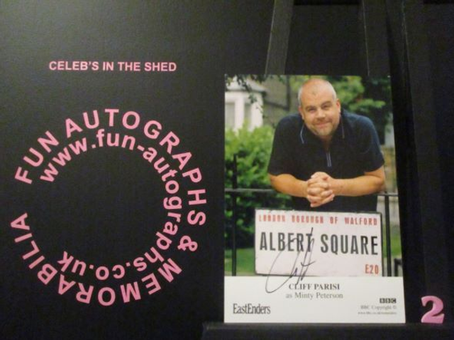 Cliff Parisi (Minty Peterson) Authentic Autographed EastEnders 6x4 Cast Card (2)