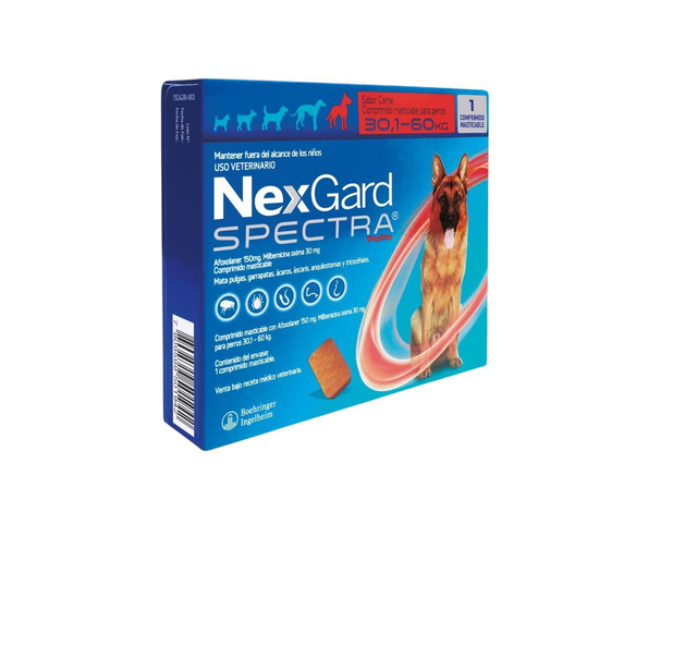 NEXGARD SPECTRA 30.1- 60 KG 1 COMPRIMIDO
