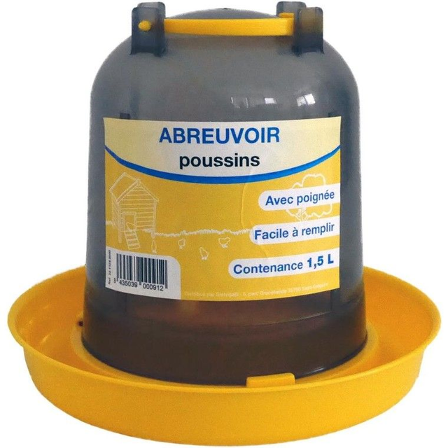 Abreuvoir à baïonnette 1.5 litres poussins/cailles