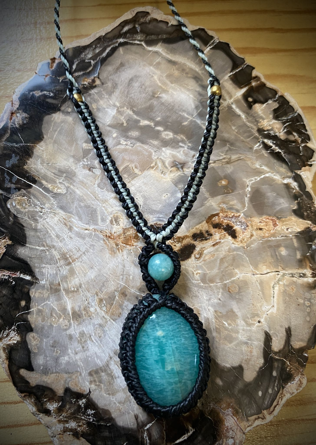 Collier ajustable Amazonite