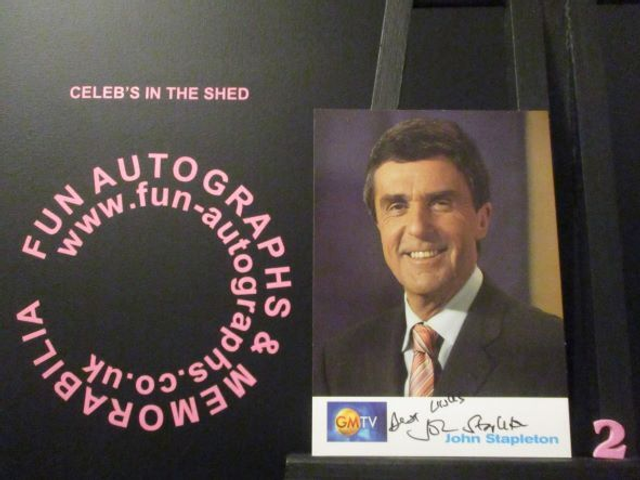 John Stapleton Authentic Autographed GMTV 6x4 Cast Card (2)