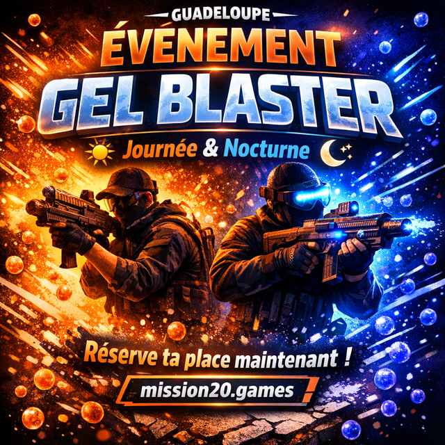 08/02 - GEL BLASTER JOURNEE ET NOCTURNE APRES 18H00 - GAME ZONE