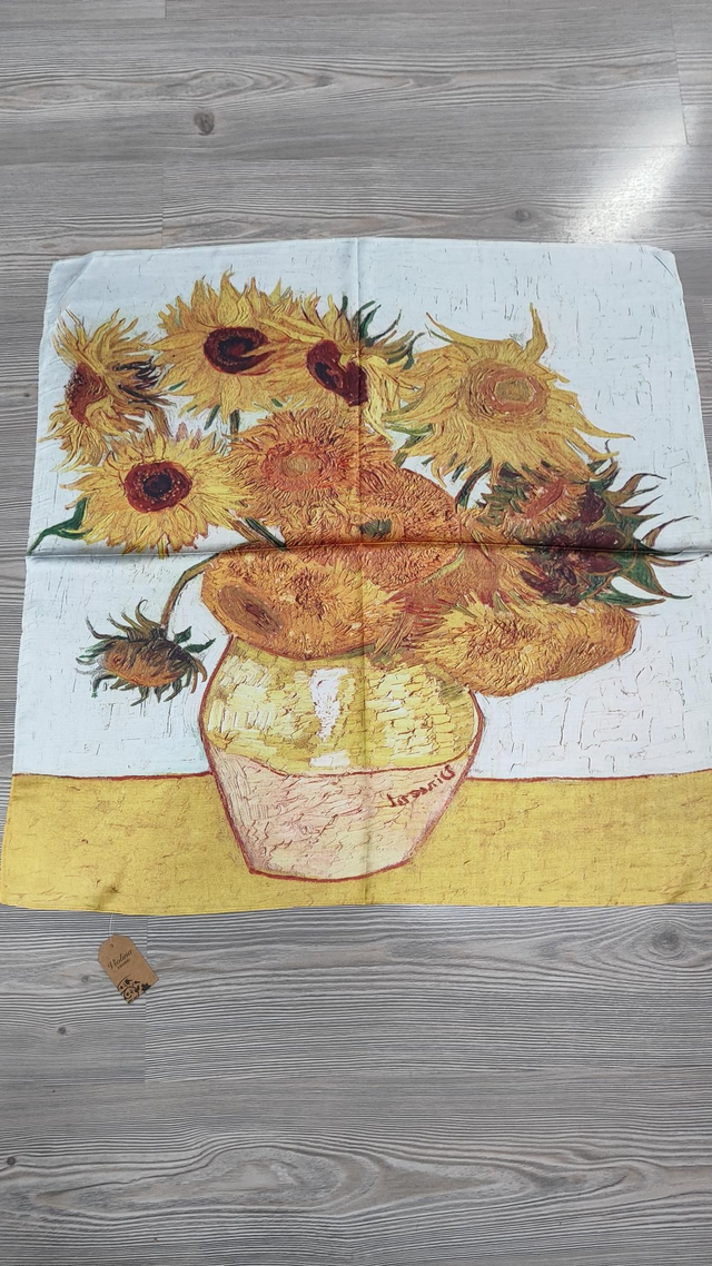 Foulard quadrato Girasoli di Vincent Van Gogh