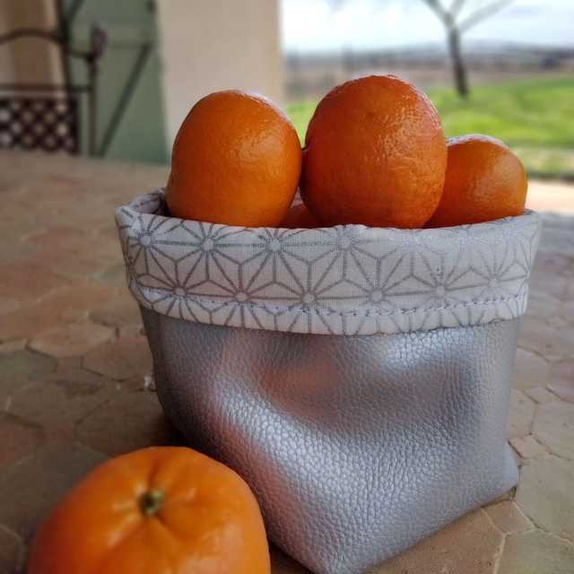 Panière vide poche Tokyo argent