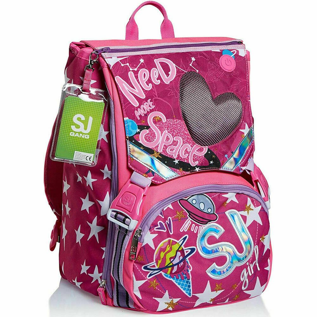 ZAINO SEVEN  SJ SEVEN LEDTECH GIRL  cuore LUMINOSO