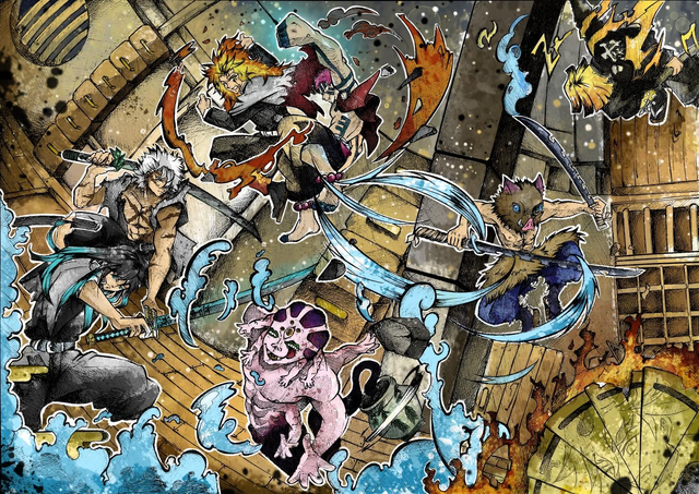 Demon slayer fresque Partie 1