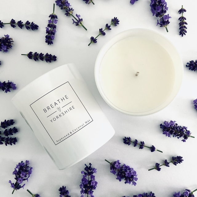 Lavender &amp; Chamomile Scented Candle 