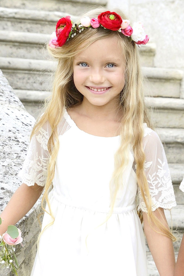 Robe en dentelle Ivoire ~ LUCIE