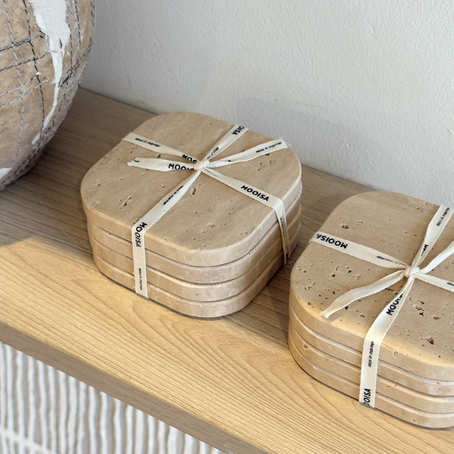 Coaster Set | Travertine